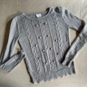 Pins and Needles Anthropology cable knit sweater